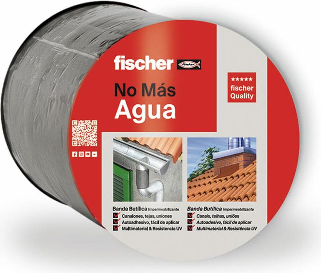 Isolierband Fischer 10 m x 10 cm Grau