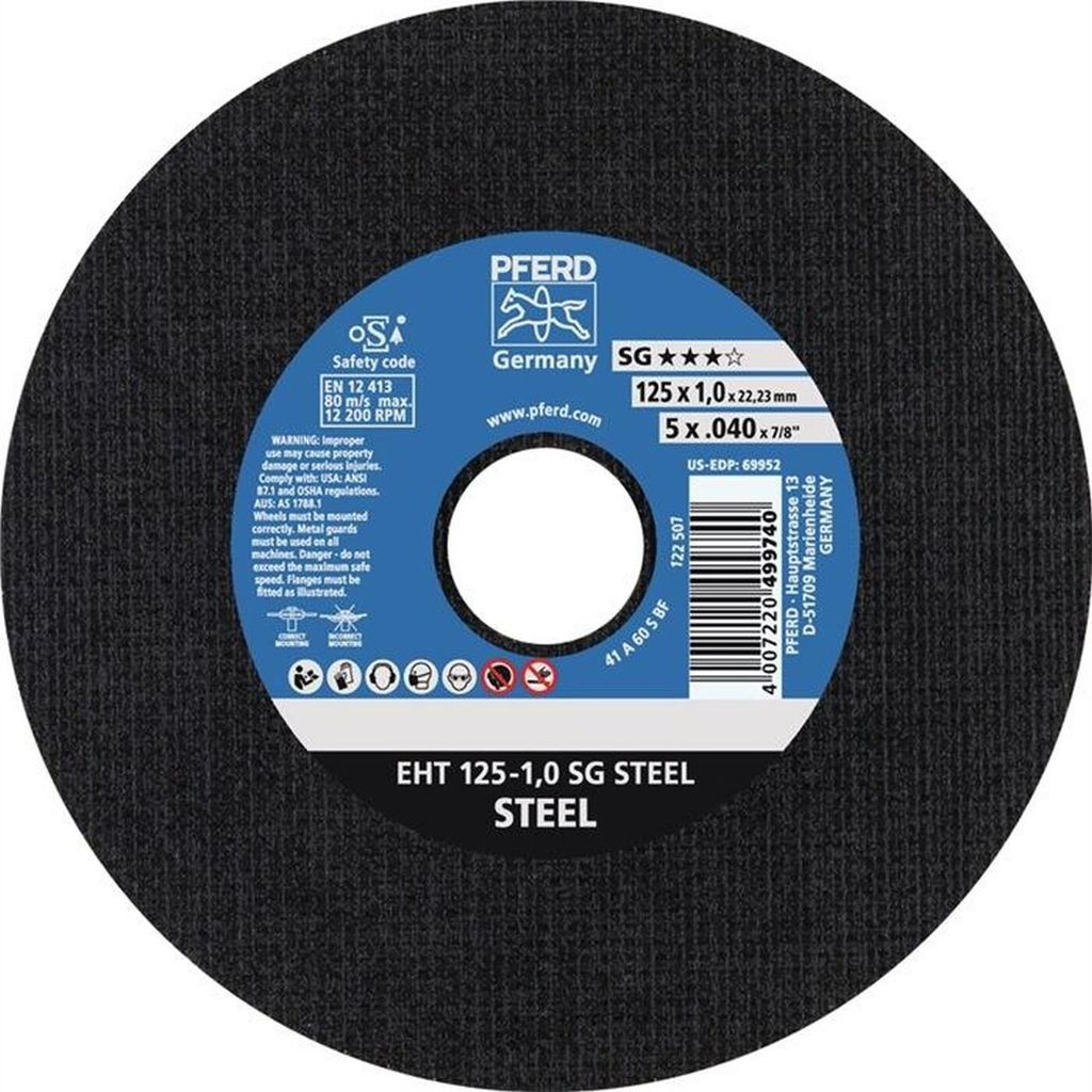 Pferd Trennscheibe für Metall Durchmesser 230x2,9mm Bohrung 22,23mm gerade - 61328322