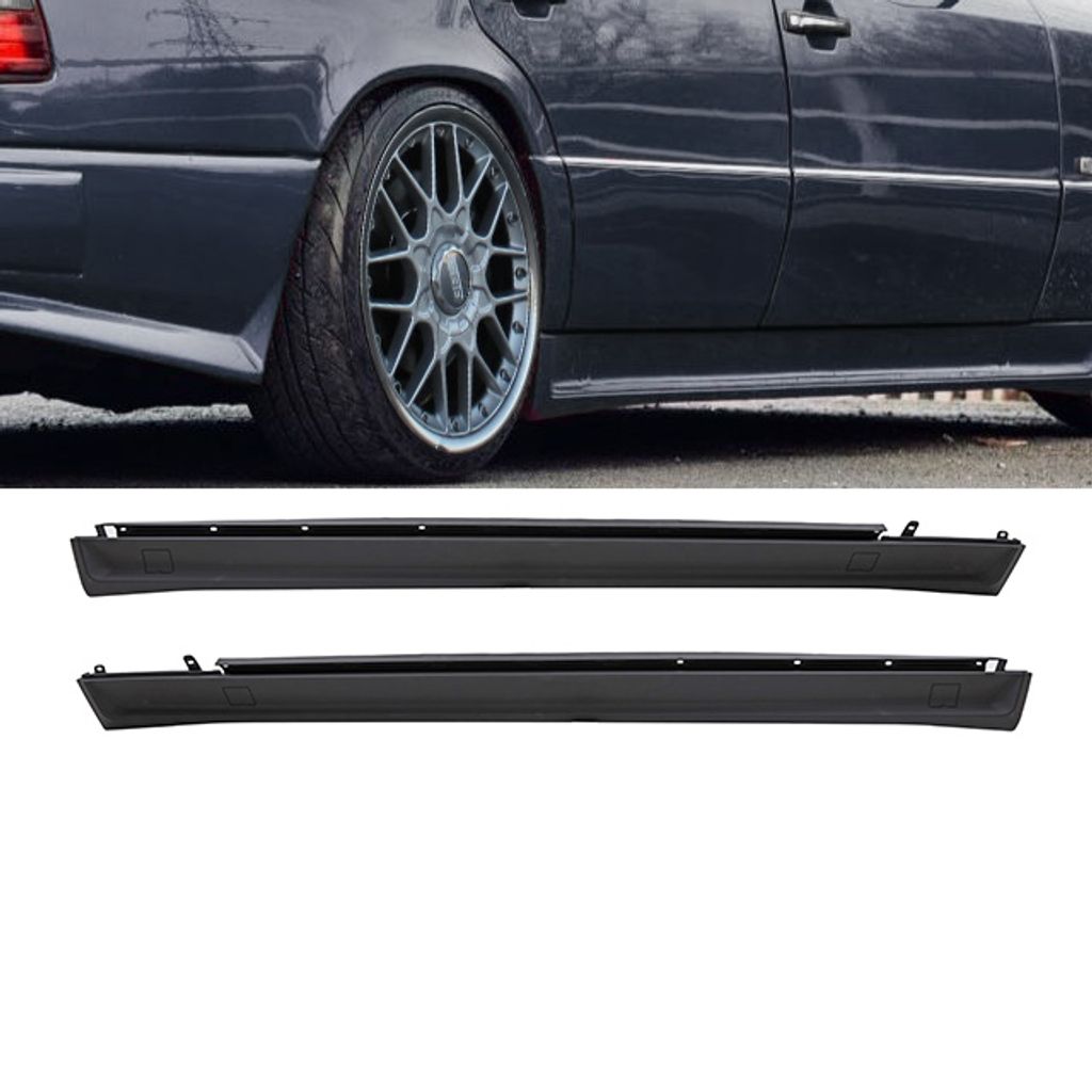 ABS Sport Paket Seitenschweller Set passt für Mercedes E-Klasse W124 auch AMG Paket