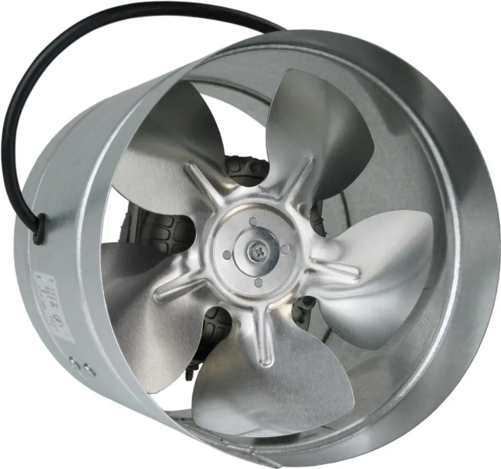 Ventilateur industriel 160mm 185m3/h IPx2 - Haute Qualité AirRoxy