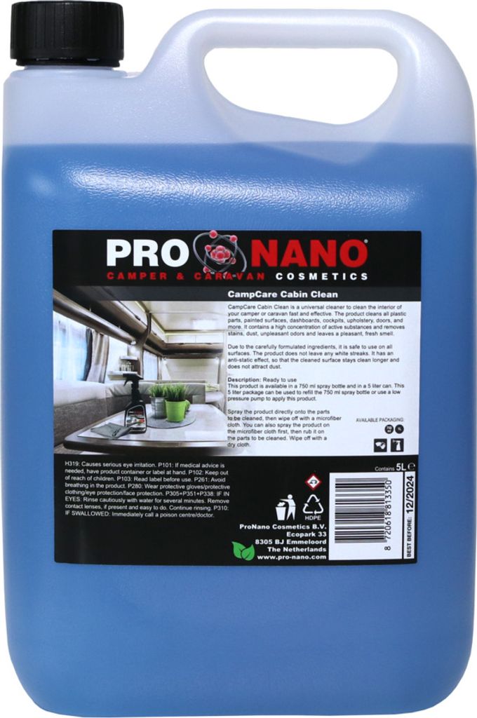 5L ProNano CampCare Cabin Clean | Kabinenreinigung | frischer Innenraumreiniger Wohnwagen