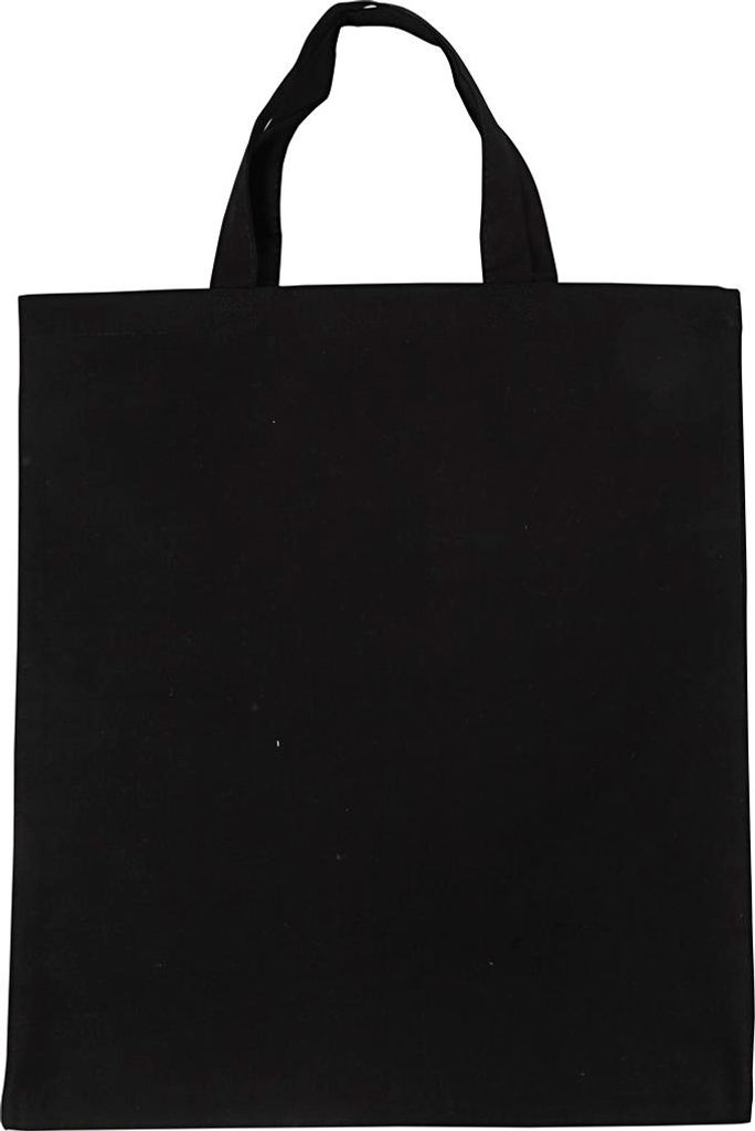 Bavlněná nákupní taška černá - 38 x 42 cm Obrázek produktu 