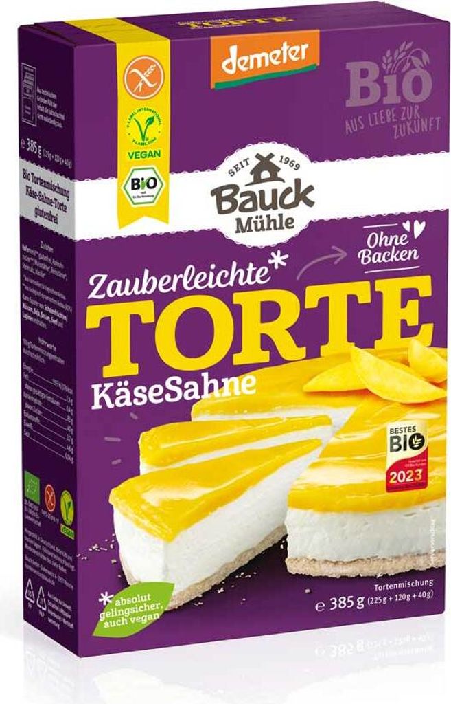 Bauck Mühle Cake Mix Syrovo-krémový koláč Demeter 385g Obrázok produktu 