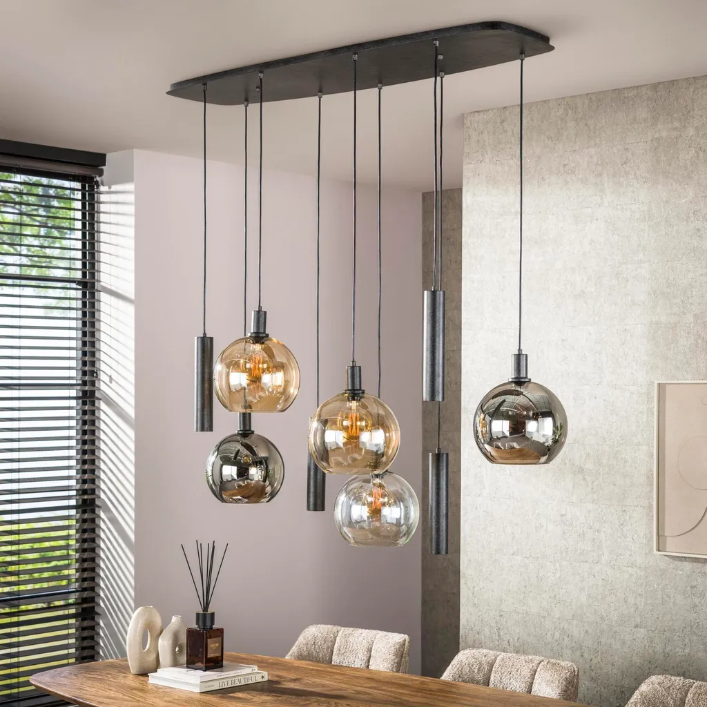 Plafonnier Design 130 cm : Éclairez les Grands Espaces avec Style Sfera - 4