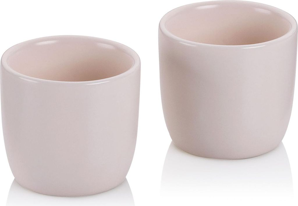 KELA Eierbecher Bob porzellan beige Satz von 2 4,5cm 5,0cm KL-12118