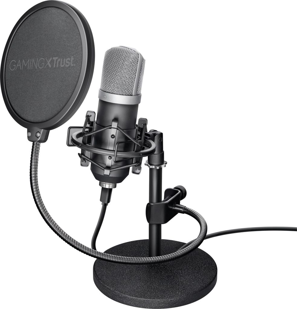 Trust Gaming GXT 252 Emita Studio Mikrofon mit Transportkoffer, Nierencharakteristik, USB Mikrofon für PC, PS4, PS5, Streaming, Podcasting, Musika...