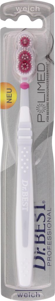 Dr. BEST Zahnbürste Polimed Härte weich spezial Federung 1 Stück