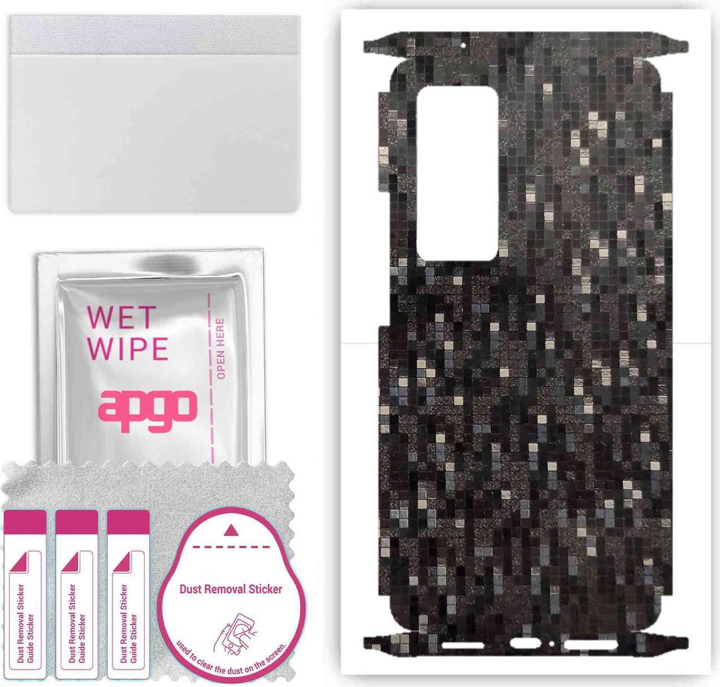 apgo Rückseite + Seiten Schutzfolie, Skin, kompatibel mit Vivo X60 Pro 5G, Hinten Displayschutzfolie aus Vinylfolie, kratzfest, einfache Montage -...