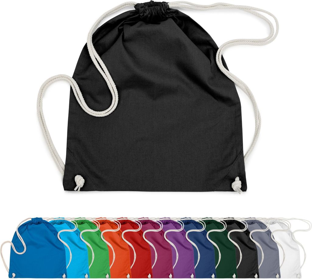 Baumwoll Turnbeutel 37x46 Sportbeutel Zuziehbeutel Gym Sack Produktbild 1
