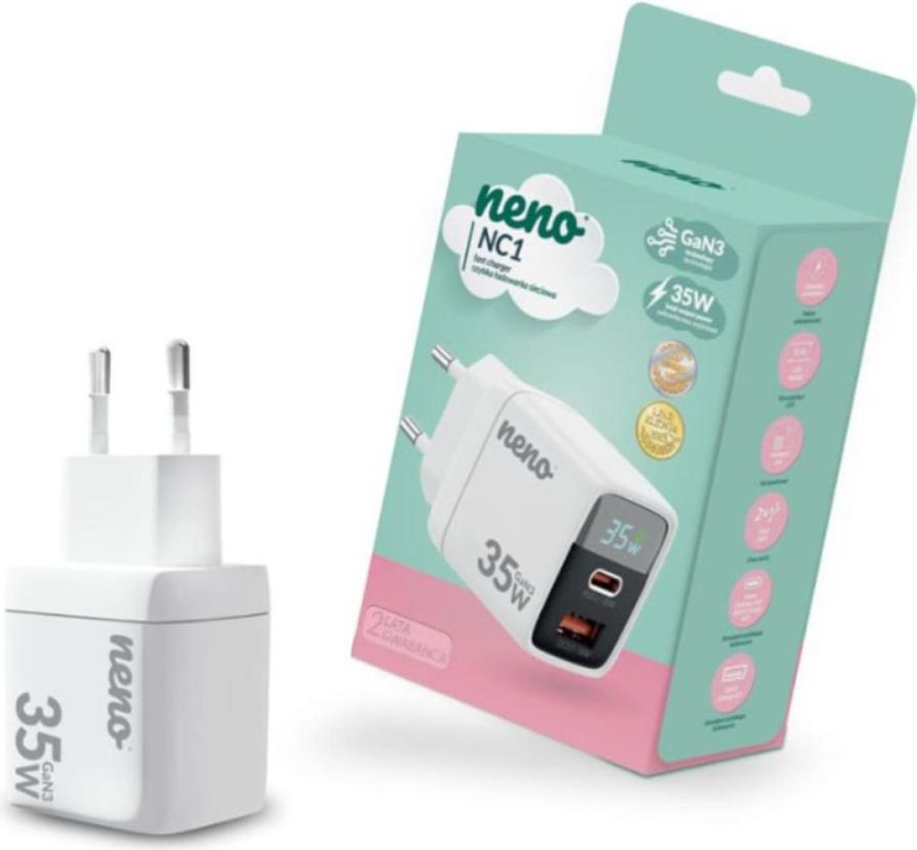 Neno 5176 NC1 Ładowarka sieciowa PD35W GaN3 Zdjęcie produktu 