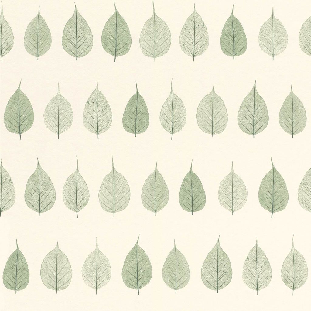 ESTAhome Tapete Skelettblätter Dschungelgrün und Weiß 53 cm x 10.05 m