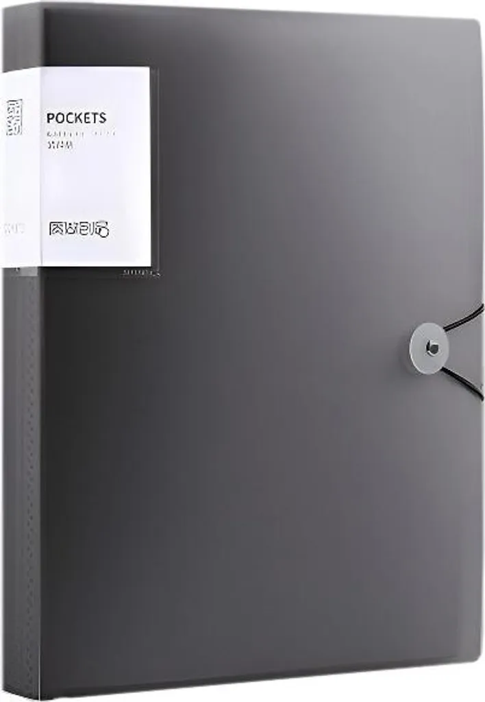 Organizer A4 Professionale INF - Cartella Nera 20 Pagine con Fibbia