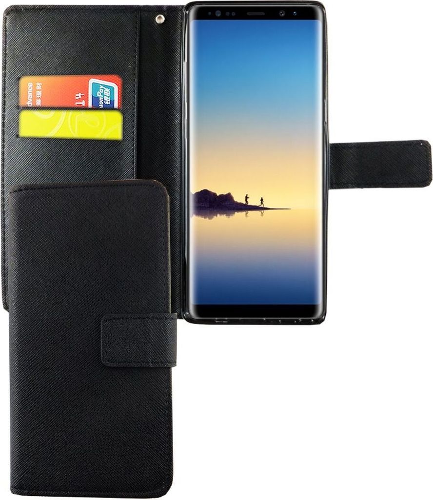 Handyhülle Tasche für Handy Samsung Galaxy Note 8 Schwarz Produktbild 