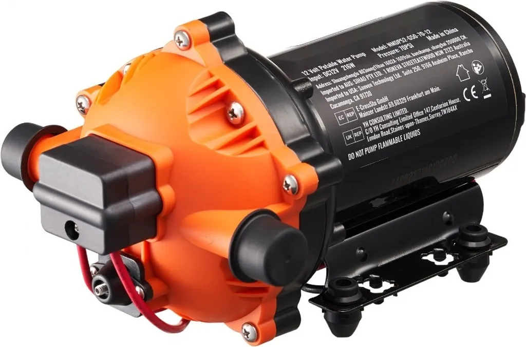 Pompa a Pressione 12V 216W 5GPM per Giardinaggio e Irrigazione Orto