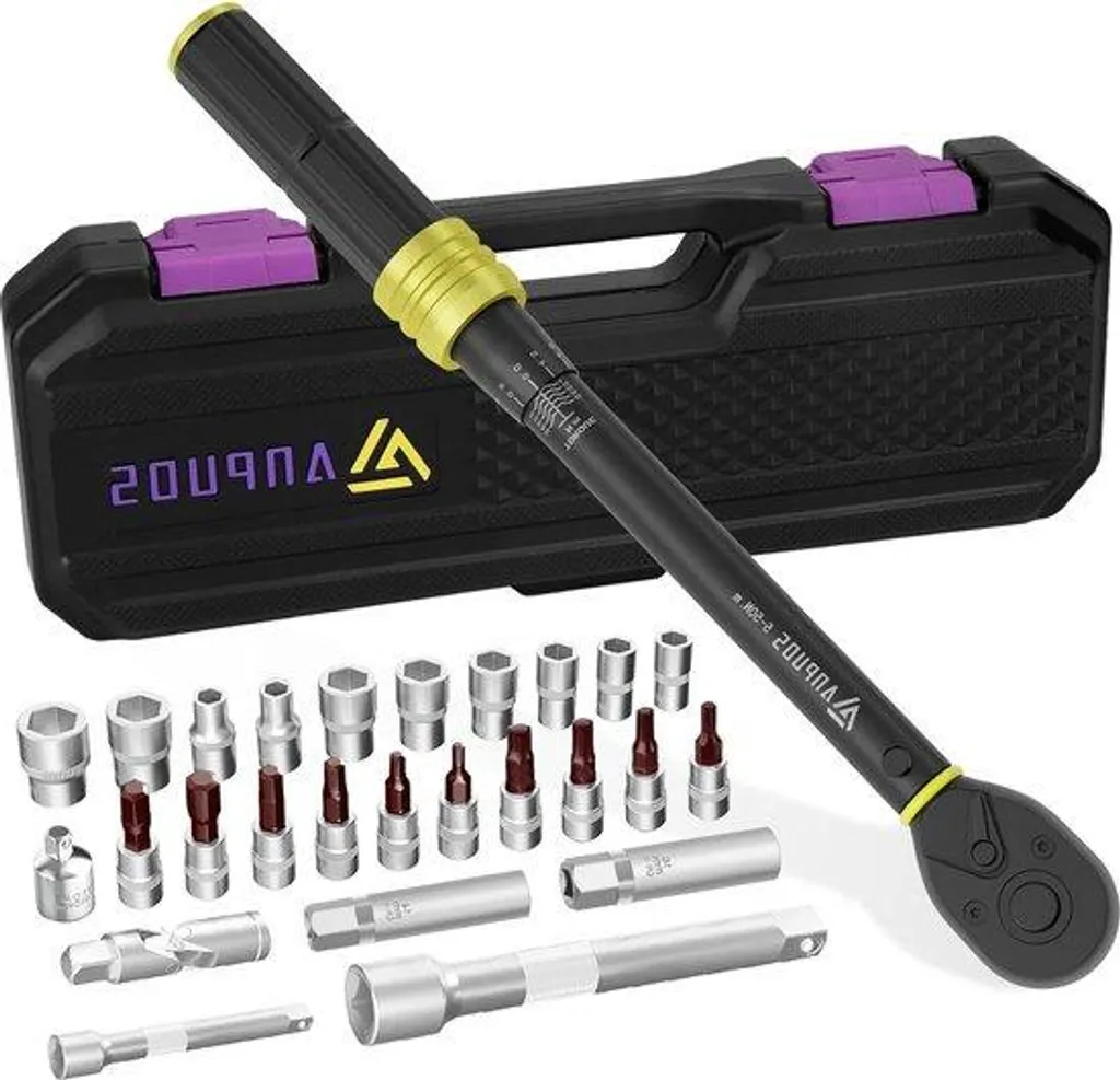 Coffret clé dynamométrique 3/8 pouce 5-50 Nm pour mécanique moto et auto