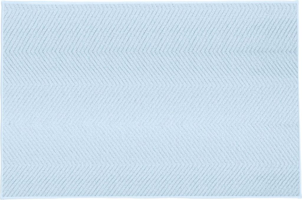 Kleine Wolke Badteppich ZIGZAG Hellblau 70 x 120 cm