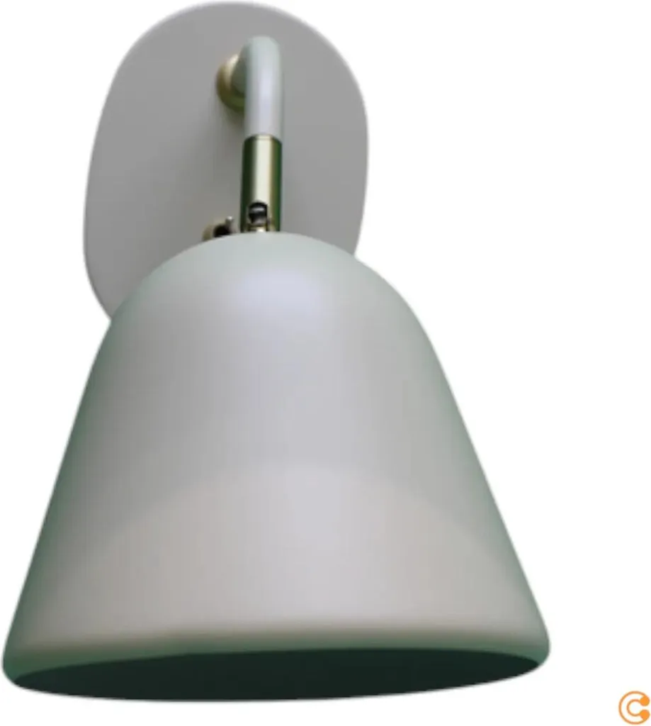 Applique de chevet fleur Liseuse Blanc Beige 15,3cm pour chambre cocooning