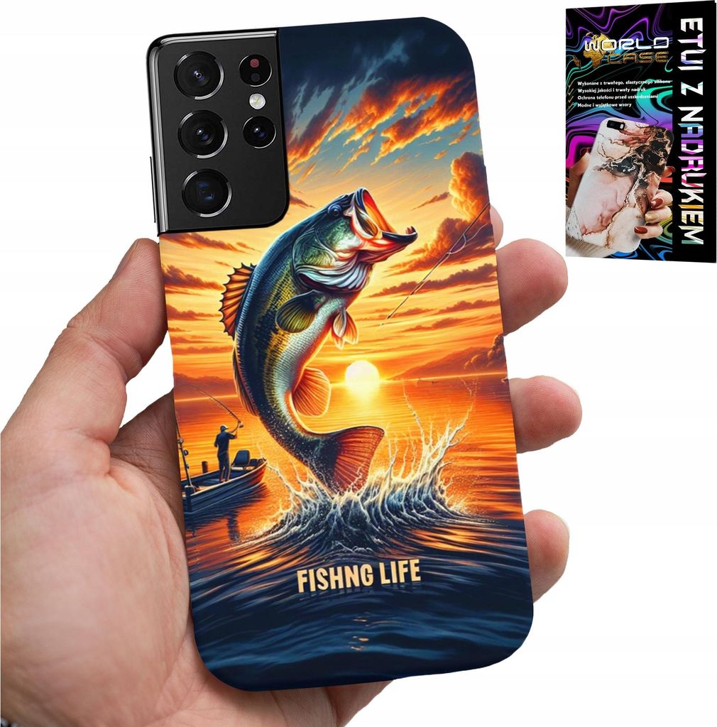 ETUI FÜR SAMSUNG GALAXY S21 Ultra - FISCHEREI-Gehäuse +FOLIE