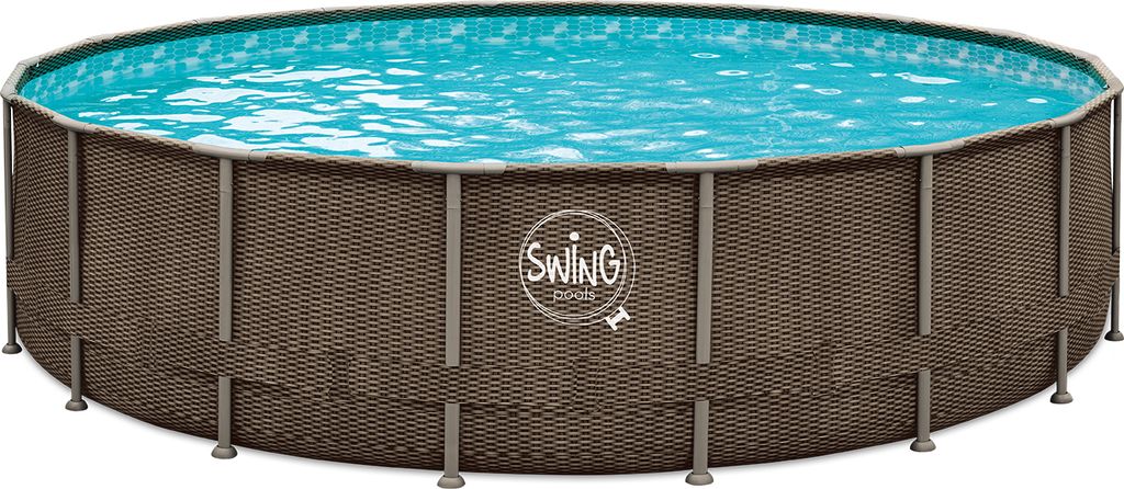Mountfield ELITE – Pool mit Korbgeflechtrahmen – 4,88 x Produktbild 
