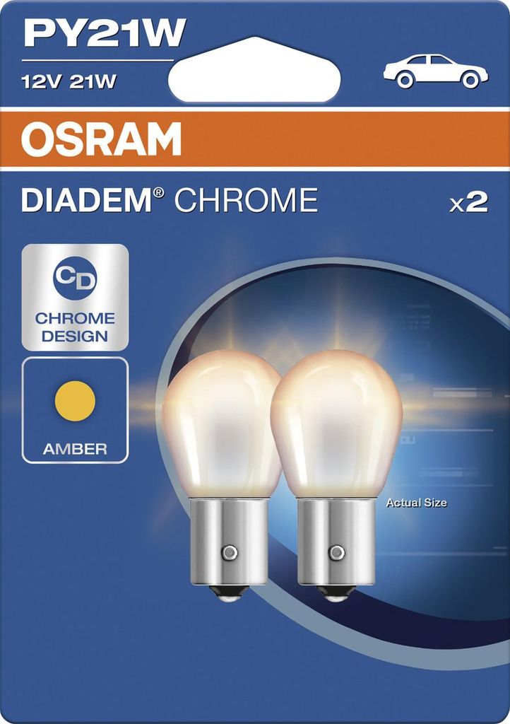 OSRAM DIADEM CHROME NextGen. Bombilla PY21W BAU15s, 12/21W Imagen del producto 