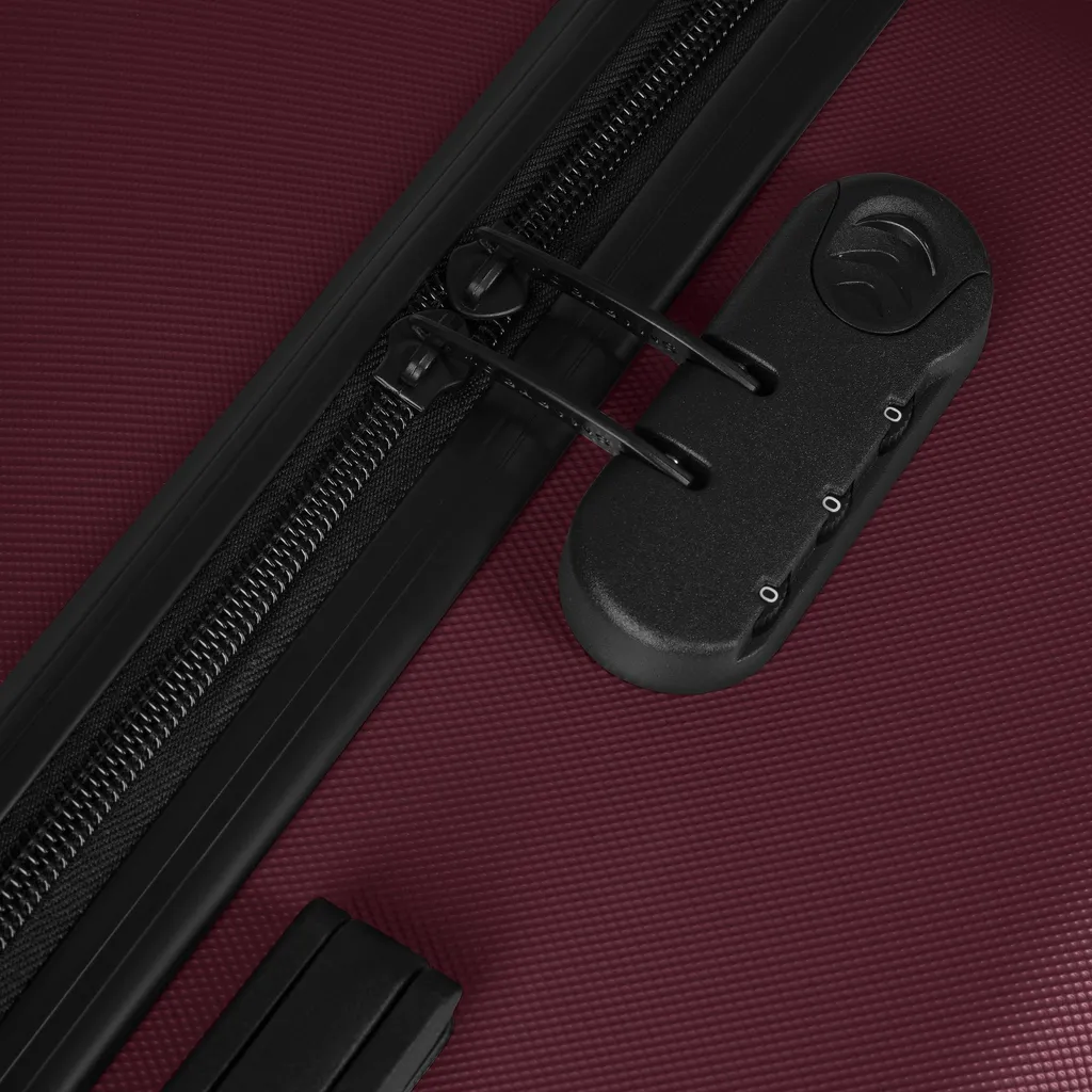 Set de 3 valises SMARTBOX Edition 05 Trolley Rigides Burgundy Bordeaux - 7