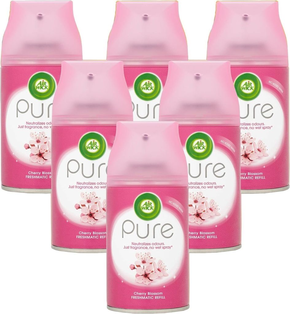 Air Wick Fresh Pure Cherry Blossom Nachfüllpack, 250 ml, 6 Stück