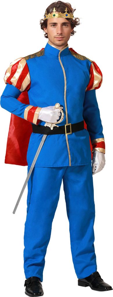 Atosa Prinzenkostüm Für Herren Blau M-L Kinder Blau M-L Produktbild 