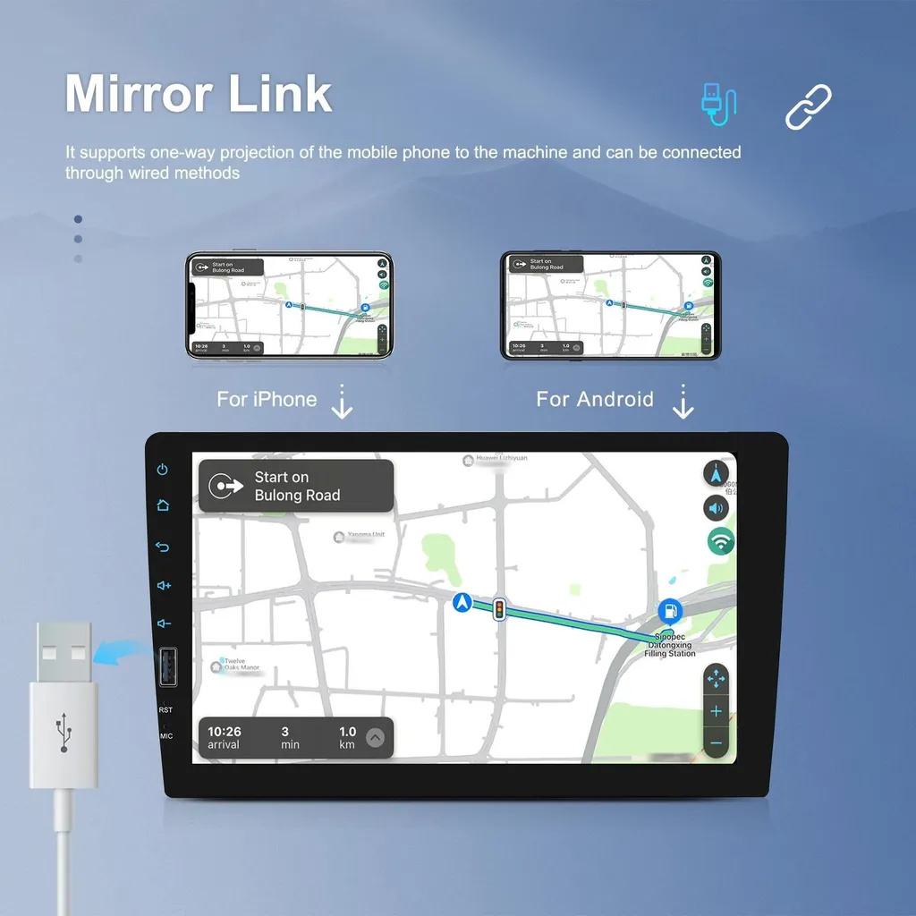 Autoradio Bluetooth 1 DIN : Écran Tactile pour Remplacer votre Poste - 4