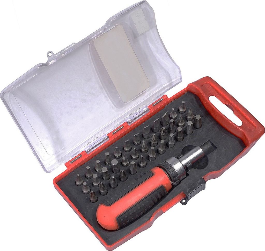 Compass 09506 - Set Ratschenschraubendreher ERGO 37-teilig