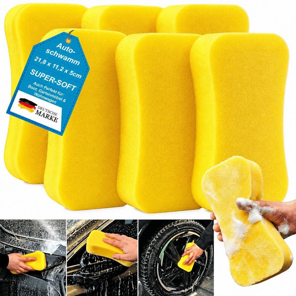 Autoschwamm XL Universal Schwamm Fliesenschwamm Auto Wäsche Produktbild 