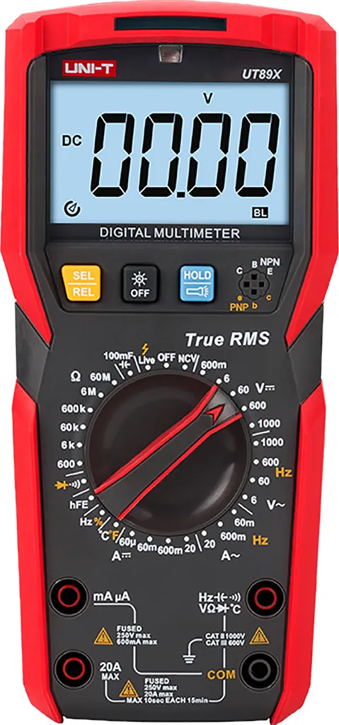 Trouvez les Pannes avec le Multimètre Uni-T UT89X MIE0409 Robuste et Précis