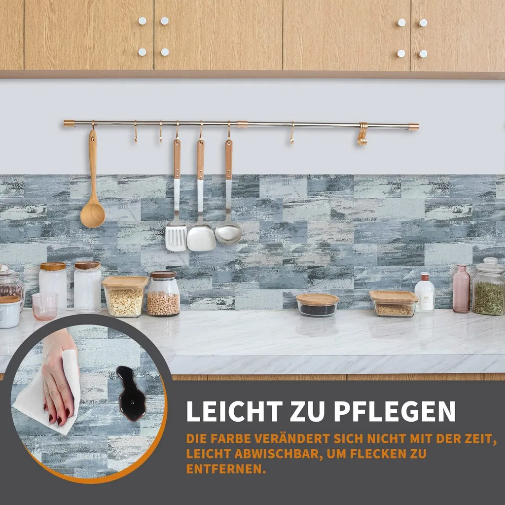 Sessamen-LP Adesivi Piastrelle 3D 34x29cm - Rinnovo Cucina e Bagno - 5
