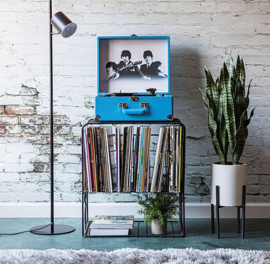 Tocadiscos Crosley Anthology, The Beatles, color azul Imagen del producto 