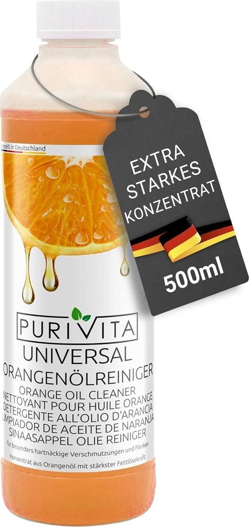 Purivita – Orangenölreiniger Konzentrat in der praktischen Produktbild 