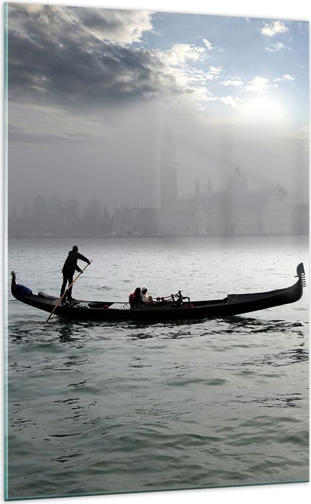 Bilder auf glas - Einteilig - Venedig italien stadt wasser - 70x100cm - Glasbilder - Wandbilder - Bilder - Wanddekoration aus Glas - Glas Bilder - ...