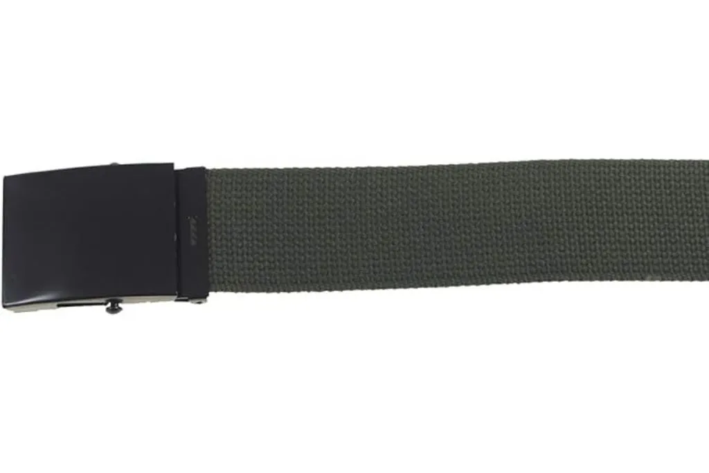 Cintura Lavoro Oliva 4,5 cm - Fibbia Metallo Scatola - Super Prezzo