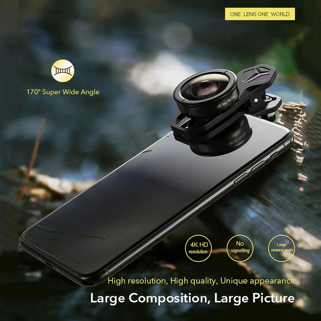 Capturez tout le paysage : Objectif grand angle 170° pour smartphone HD