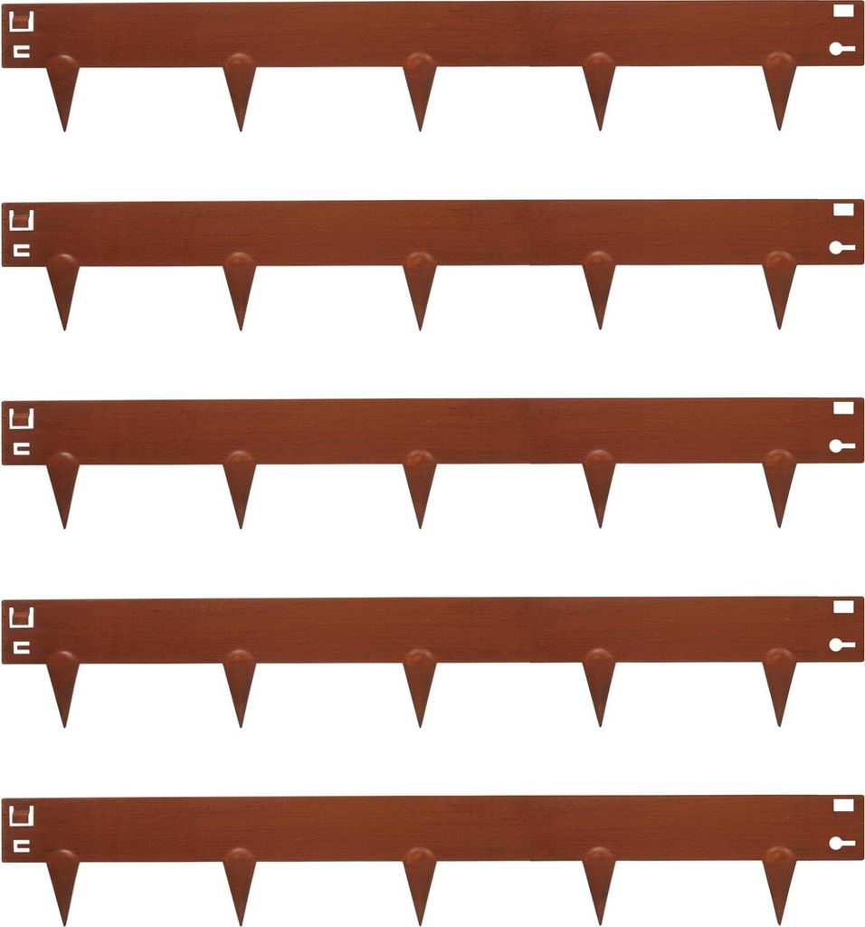 Harbour Housewares 5-teiliges Rasenkantenset aus Stahl – 5 Produktbild 