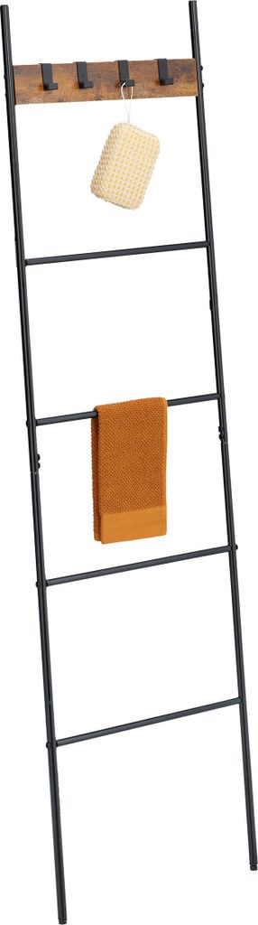 relaxdays Industrial Handtuchleiter mit 4 Sprossen