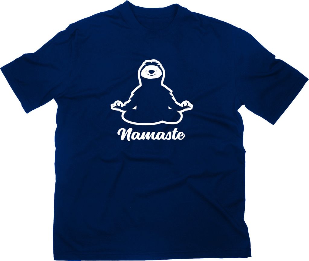 Styletex23 T-Shirt Namaste Faultier Sloth, navy, M