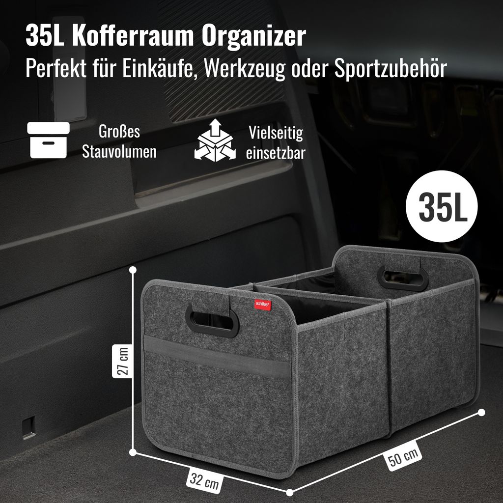 Auto Faltbox aus Filz, Kofferraumtasche, Einkaufstasche, Produktbild 3