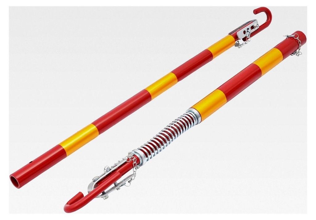 3t Abschleppstangen aus Eisen für Autos, 183 cm Sicherheits-Abschleppstange mit Federdämpfung für Haushaltsfahrzeuge, Pannenhilfe, SUVs und Mini...