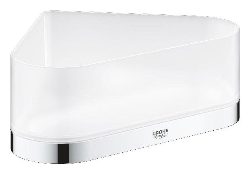 GROHE Eck-Duschablage Selection mit Halterung Glas/chrom, 41038000