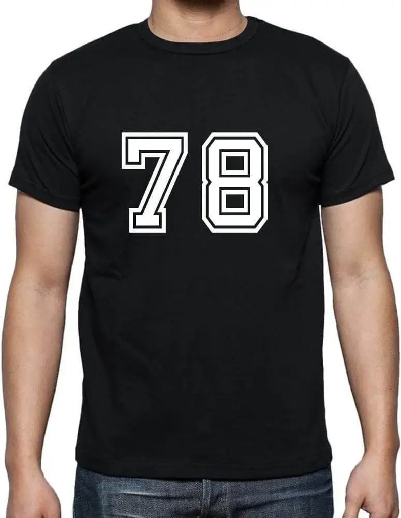 Herren Grafik T-Shirt Sammel-Nr 78 – collection-numbers 78 – Geschenk 78. Geburtstag Jahrestag 78 Jahre Jubiläum 78 Jährige Mann Jahrgang 194...