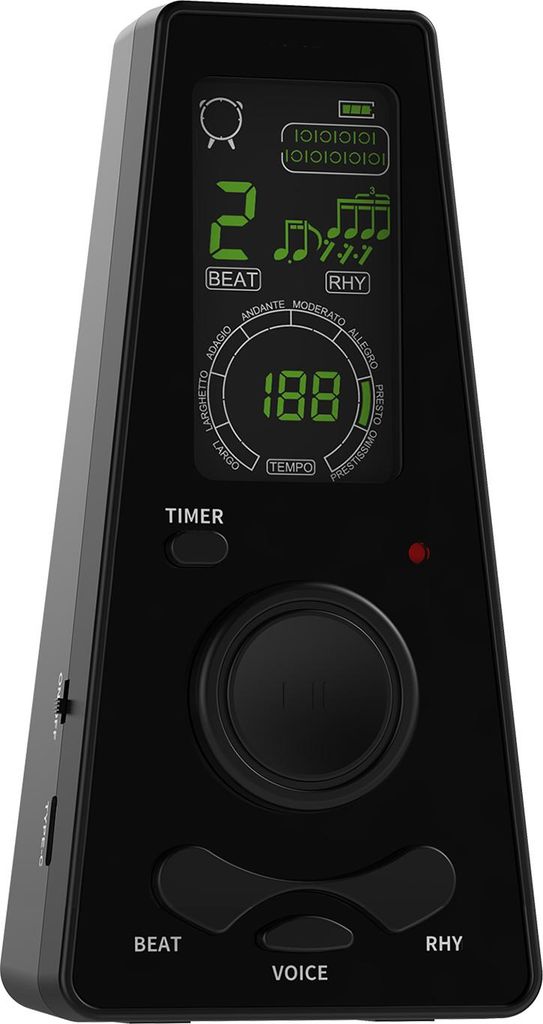 TIKATARER Metronom, Geschwindigkeitsregelung, Zeitverbindungsfunktion, Einstellbare Lautst?rkegitarren -Tuner -Stimmmetronom, Metronomtuner Batteri...