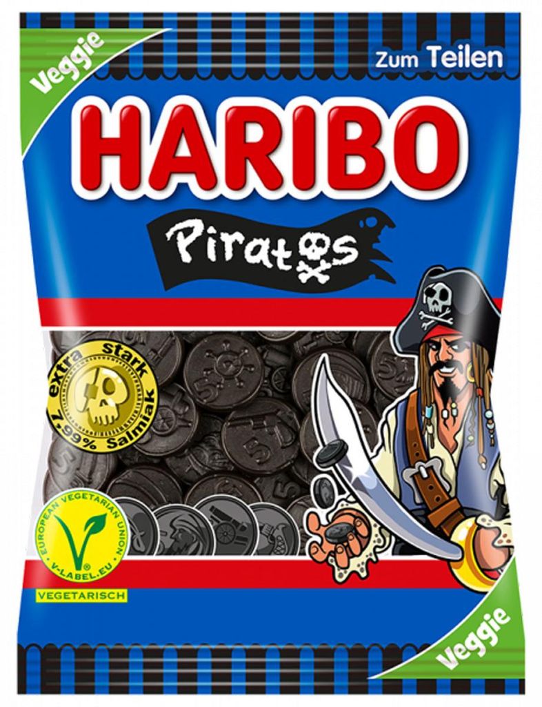 Haribo Piratos veggie lukrecja bez sztucznych barwników Zdjęcie produktu 