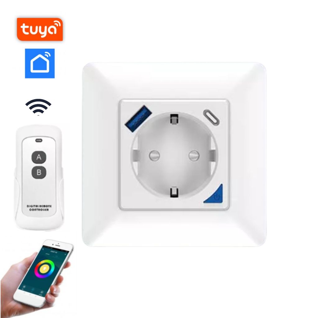 BOT Chytrá zásuvka WP3 s USB a dálkovým ovladačem Obrázek produktu 
