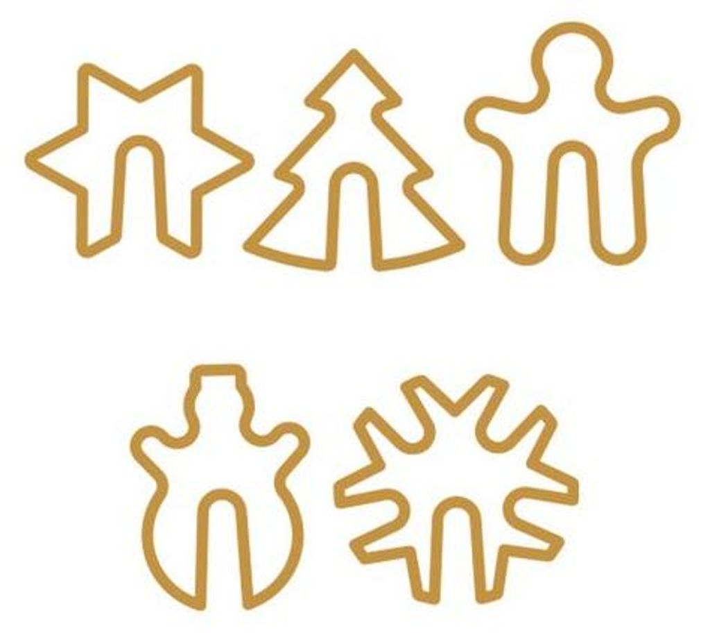Ausstechformen für Tassenkekse DELÍCIA, 5 St., Weihnachten Produktbild 