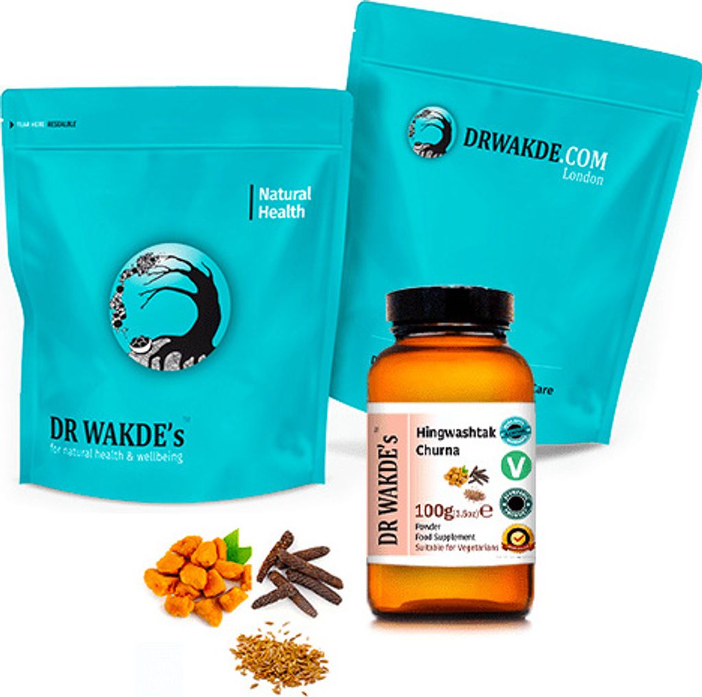 DR WAKDE'S Hingwashtak Churna Pulver - 1 kg (2,2lb) | Klassische Ayurvedische Formel | Mischung aus Asafoetida, Getrockneten Kräutern & Gewürzen