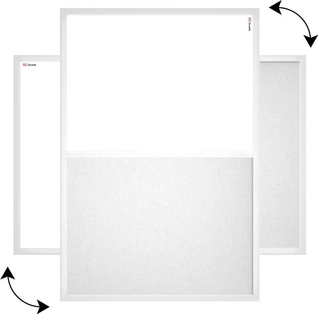 DesignOvation Bacheca In Tessuto Lino Grigio – Cornice Bianca 69,8x110,5 Cm – Appendi Note E Foto